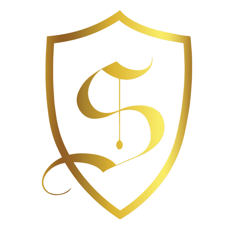 Gold S logo for The Standard
